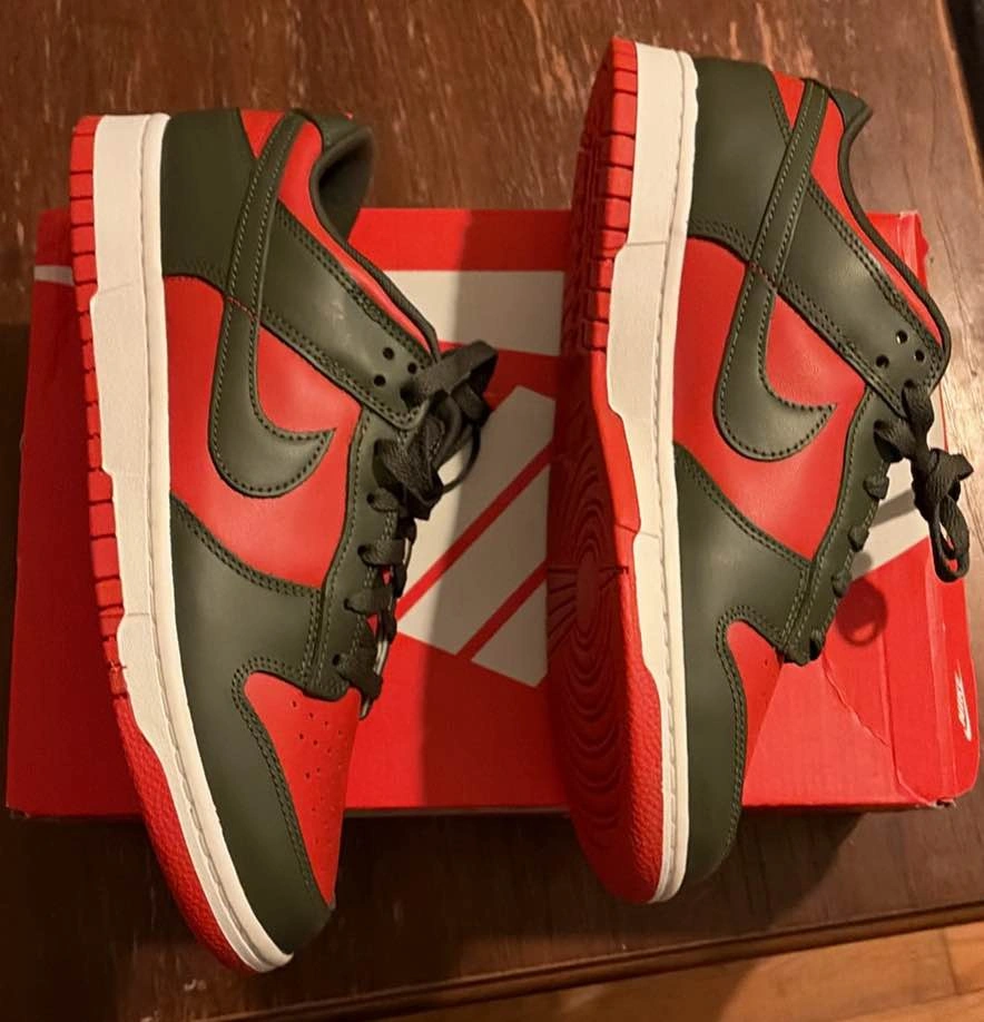 Nike Dunk Low Mystic Red Cargo Khaki 10.5 - Brand New - photo 4