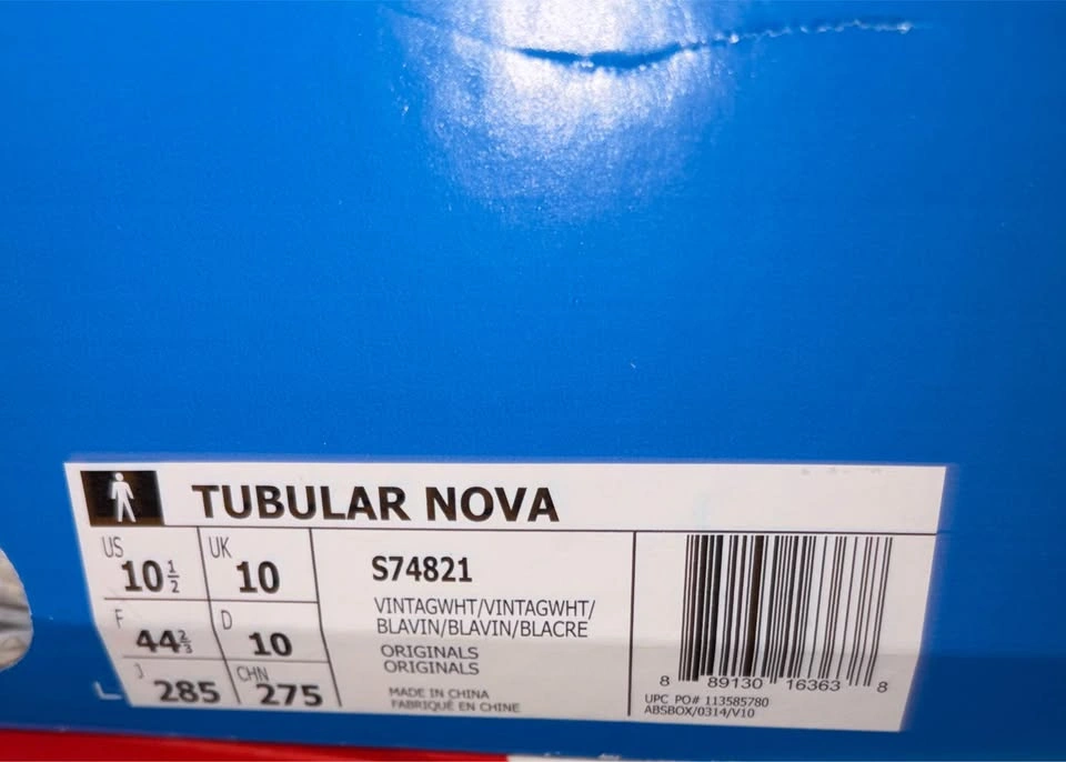 Adidas Tubular Nova Vintage White Size 10.5 Sneakers - Brand New - photo 2