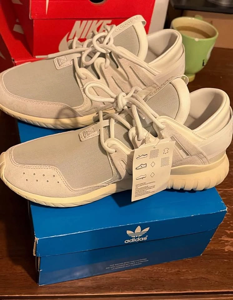 Adidas Tubular Nova Vintage White Size 10.5 Sneakers - Brand New - photo 5