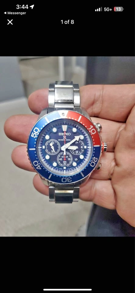 Seiko Prospex Solar Chronograph Diver's Watch