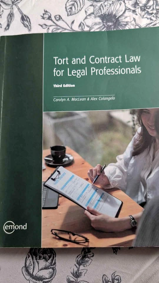 Tort and Contract Law for Legal Professionals (3rd Ed.)