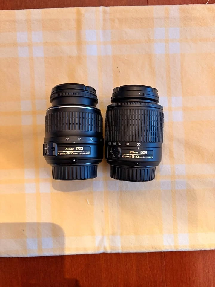 Nikon DX AF-S NIKKOR 18-55mm & 55-200mm Lenses