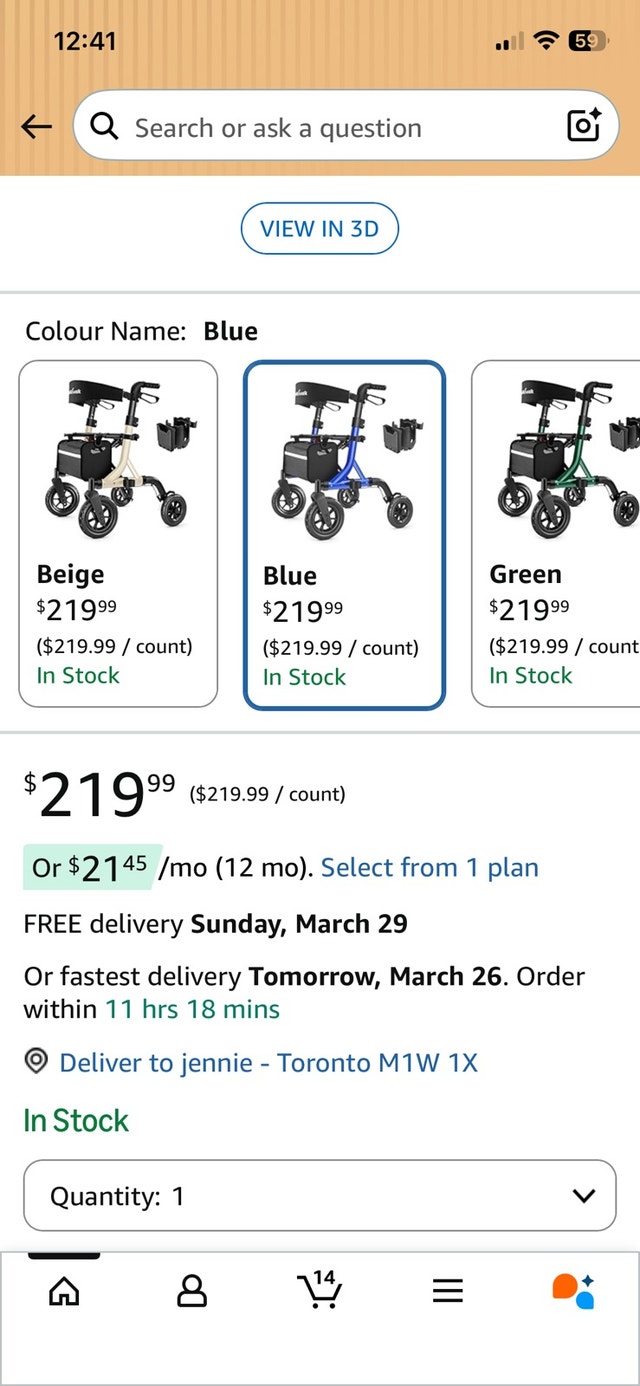 Walker with Big Wheels