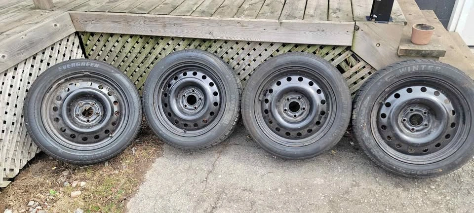 17" Steel Rims with Winter Tires