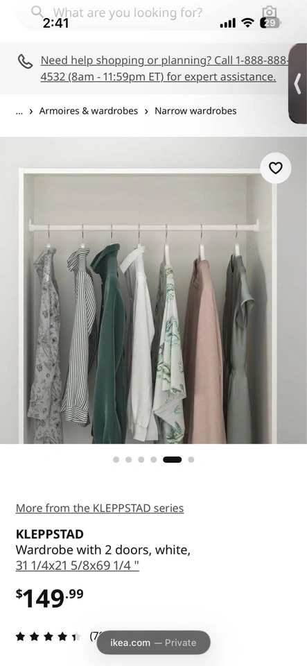 IKEA Kelppstead Closet - photo 4