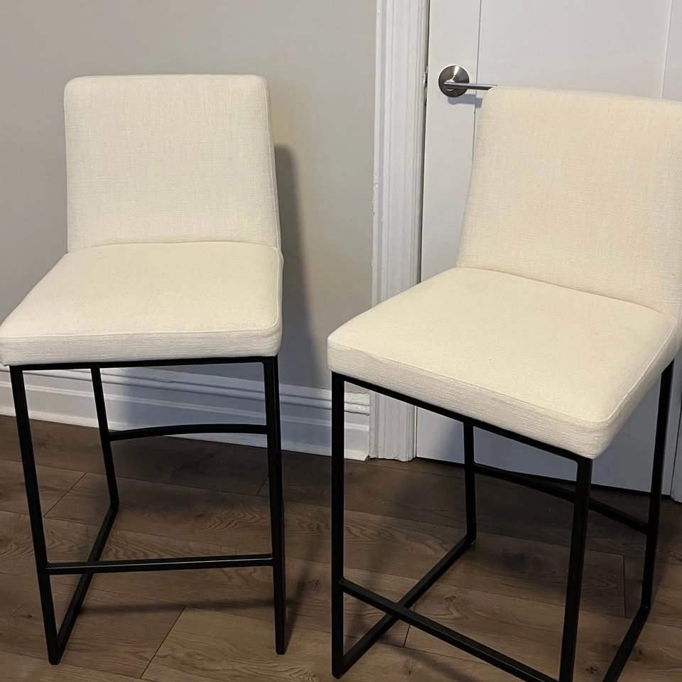 West Elm White Range Bar & Counter Stools - photo 3