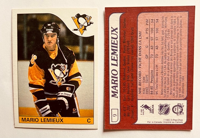 Wayne Gretzky & Mario Lemieux REPRINT Rookie Cards - photo 2