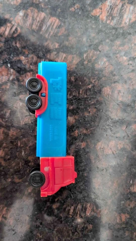vintage PEZ Truck Dispenser Red Blue