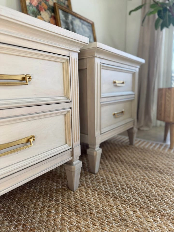 Restored Light Wood Nightstands- Malcom Furniture - photo 3