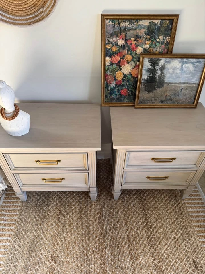 Restored Light Wood Nightstands- Malcom Furniture - photo 5