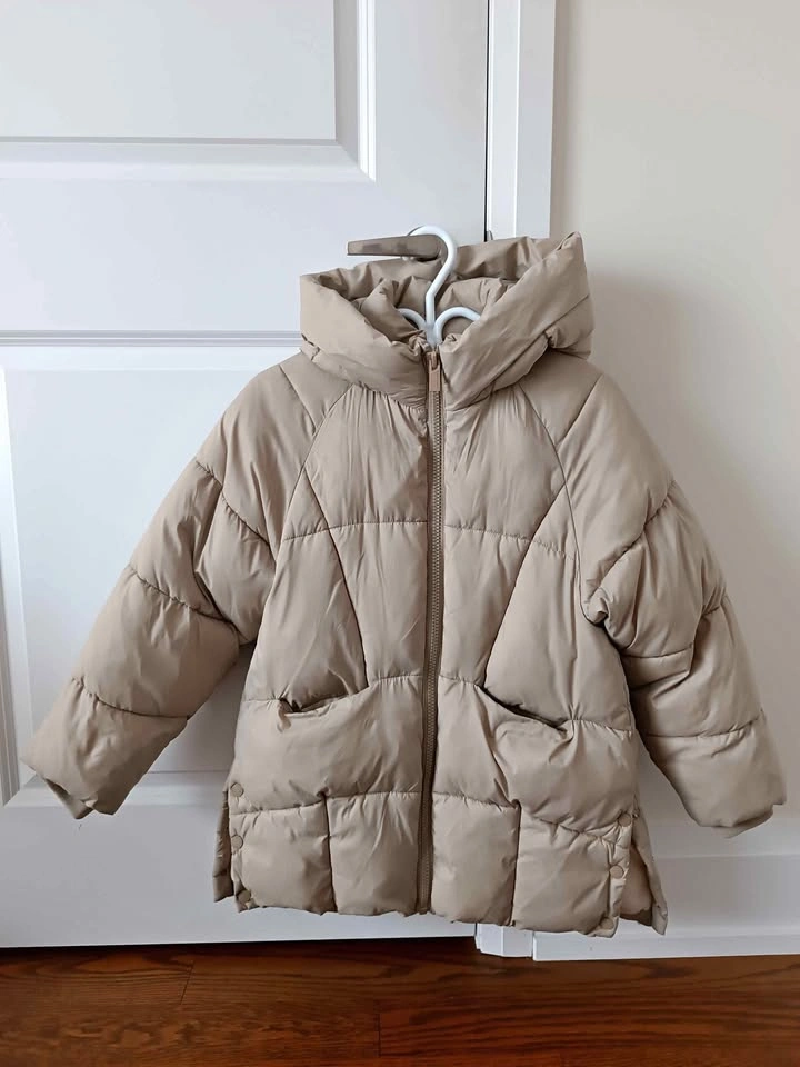 Beige Zara Girl Puffercoat