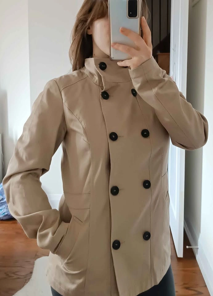 Small Women's Beige Trenchcoat - photo 3