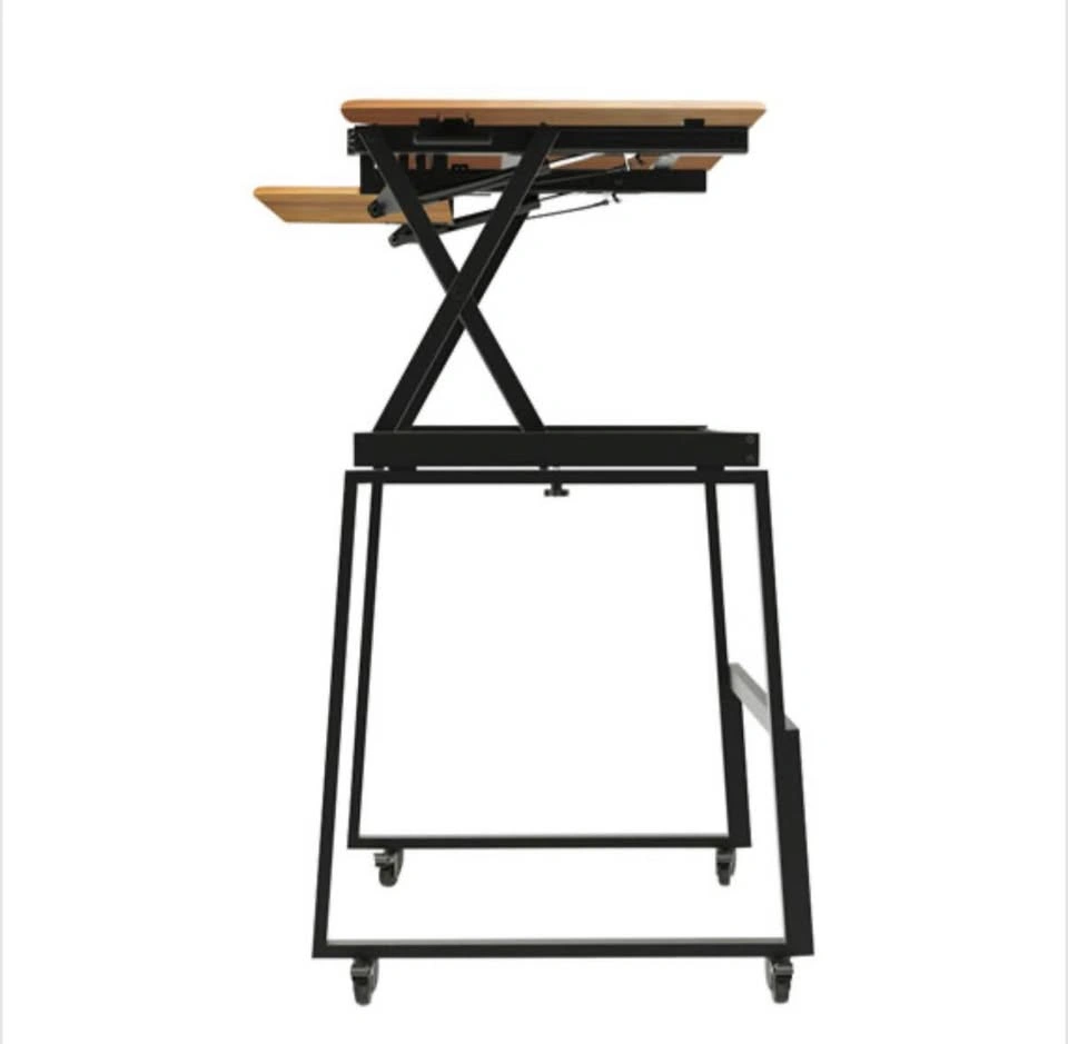 40"W Ergonomic Portable & Adjustable Stand Desk w/ Keyboard Tray - photo 3