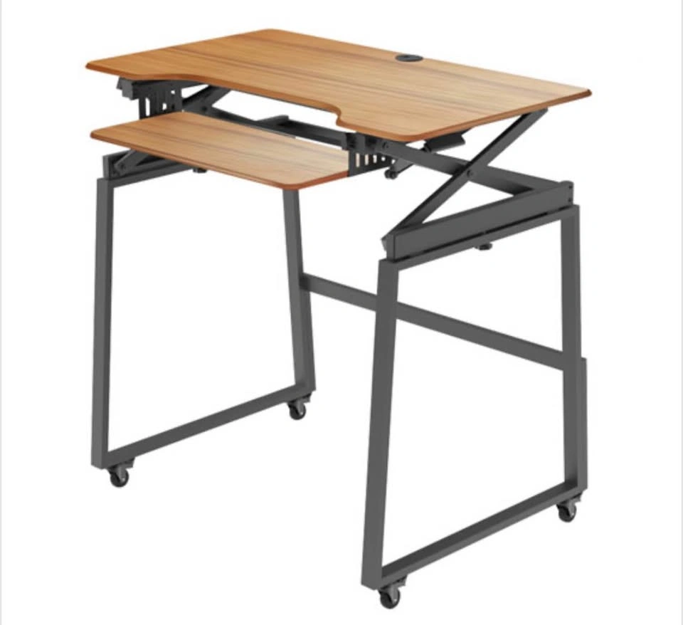 40"W Ergonomic Portable & Adjustable Stand Desk w/ Keyboard Tray - photo 4