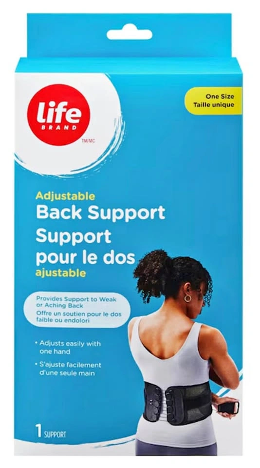 Life Brand Adjustable Back Support One Size