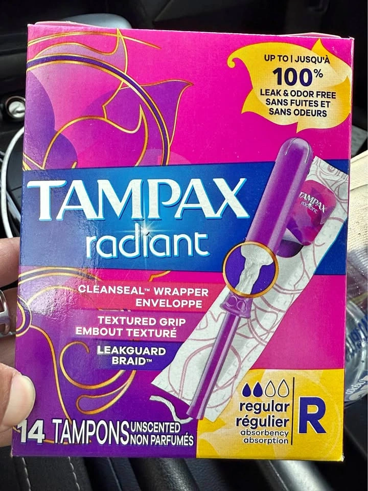 Tampax Radiant Tampons Unscented, 14CT