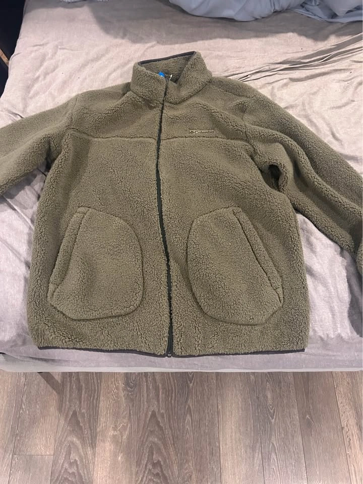 Flannel Jacket - Sm - $10 | Green Columbia Jacket - Med - $10 - photo 2