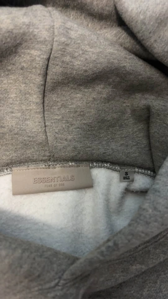 Fear of God Essentials Dark Oat Hoodie Size S - photo 3
