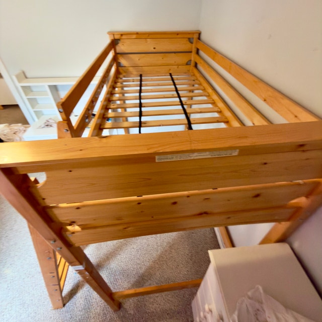 Wooden Raised Bed Frame with Ladder - photo 2