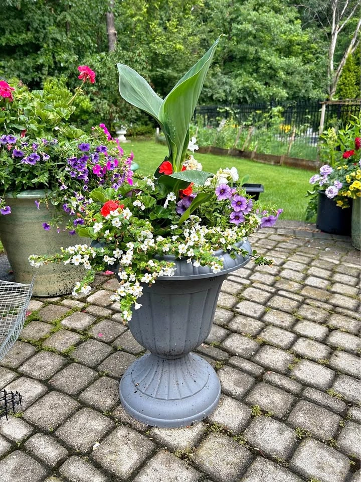 New Urn Type Planter - Flowers Not Included