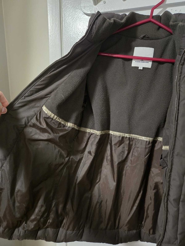 Brown Down Puffer Jacket Tom Tailor - photo 2