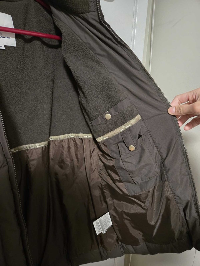 Brown Down Puffer Jacket Tom Tailor - photo 3