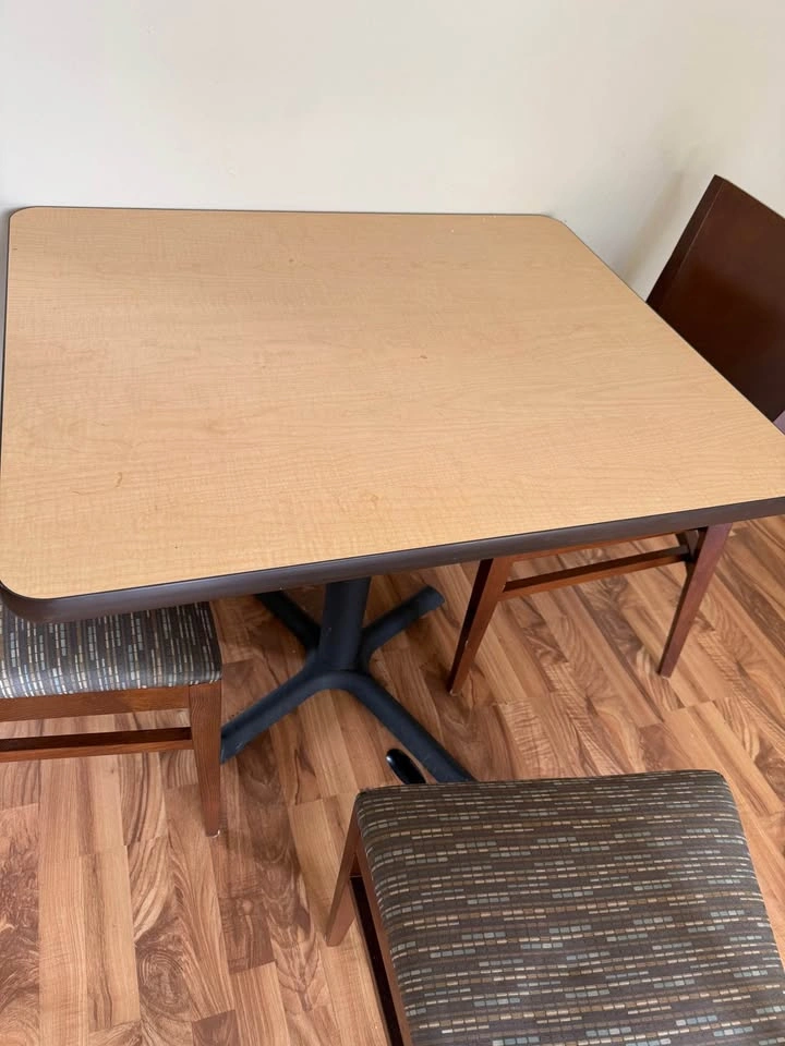 Square Pedestal Dining Table with 4 Chairs - photo 3