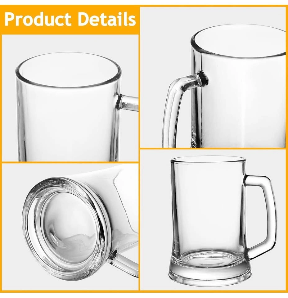 New Beer Mugs Set of 4, 13.5 oz Drinking Glasses - photo 5