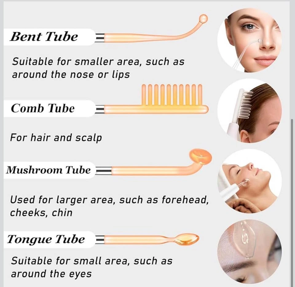 DARSONVAL High Frequency Facial Wand Micro-Care Skin Care - photo 3