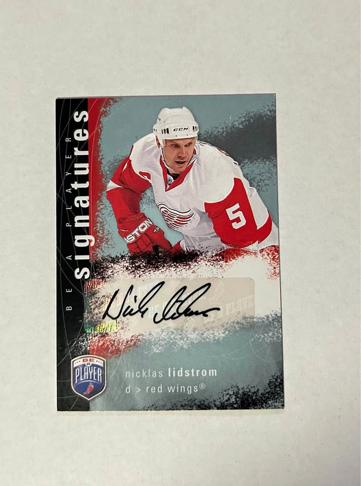 2007-08 Be A Player Signatures Nicklas Lidstrom Auto - Detroit R
