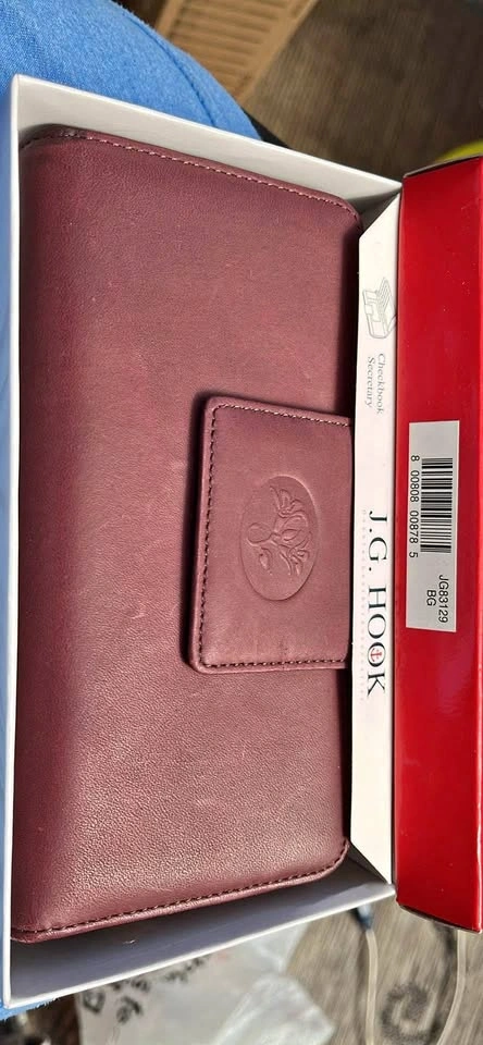 New leather wallet by J. G. Hook.
