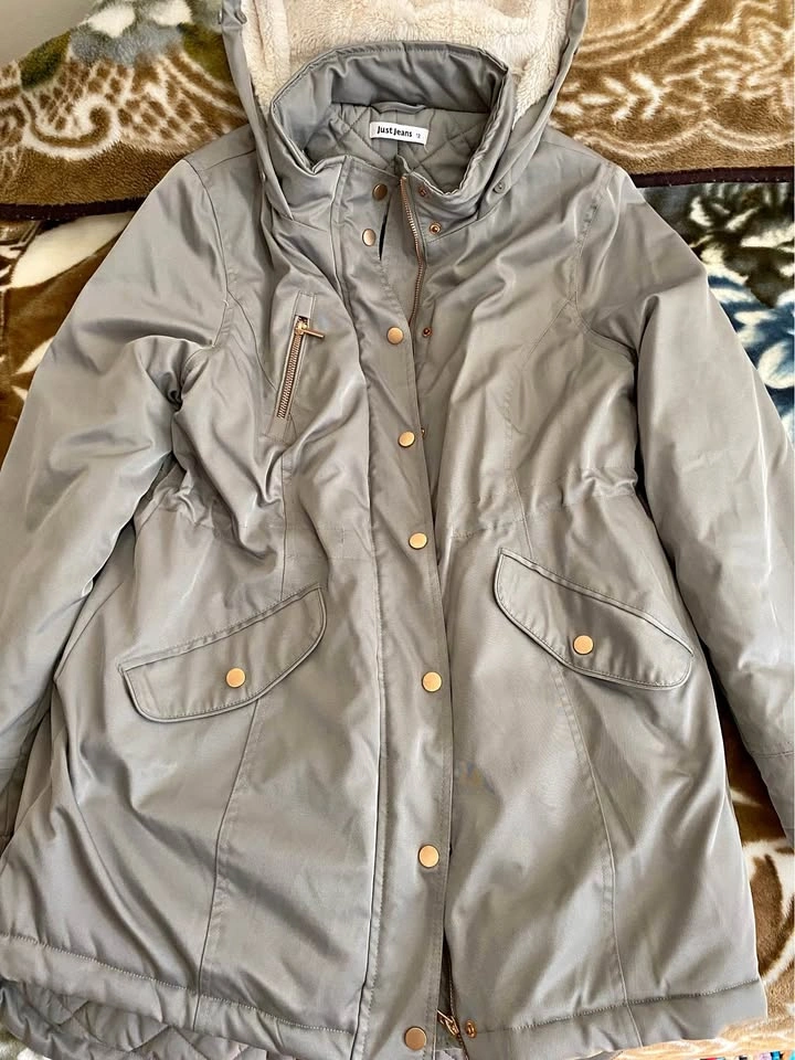 Just Jeans Sage Hooded Parka Jacket Size 12