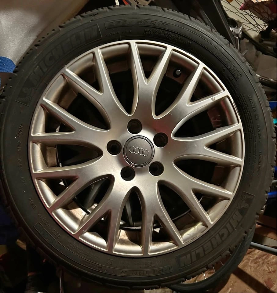 Audi A4 All-Season tires and rims.
