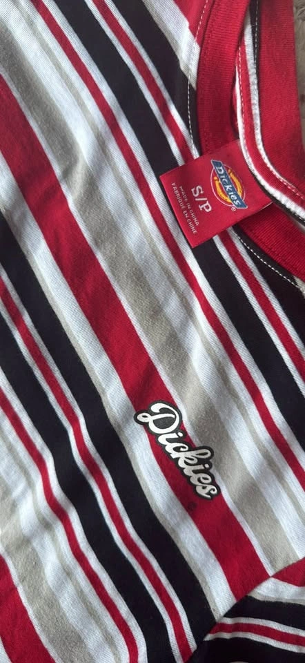 Vintage Dickies Striped T Shirt - Small - photo 2