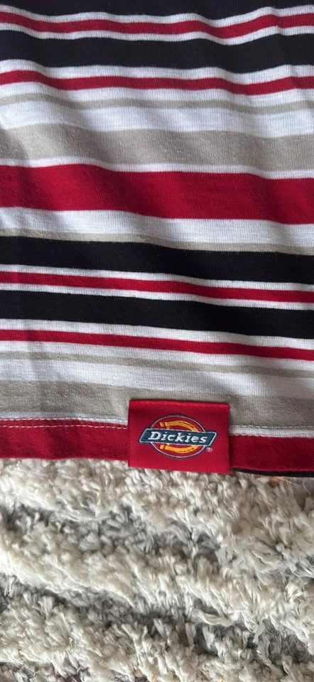 Vintage Dickies Striped T Shirt - Small - photo 3
