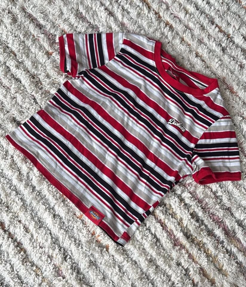 Vintage Dickies Striped T Shirt - Small - photo 5