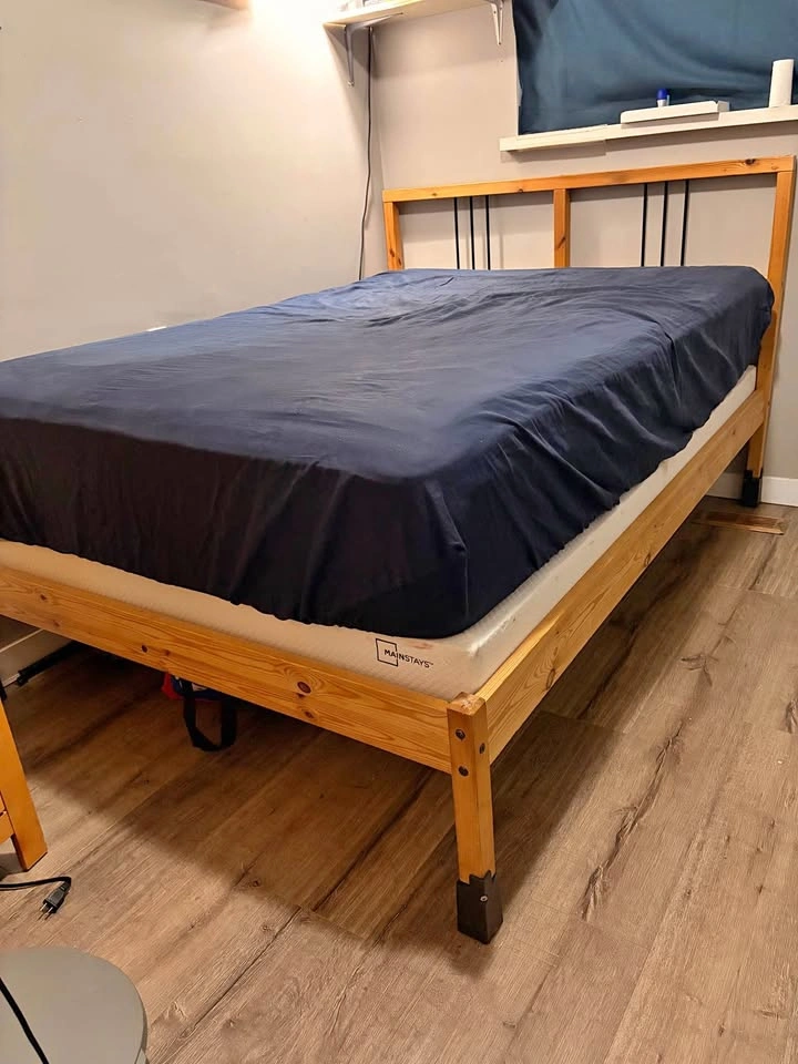 Double/Full Wooden Bed Frame - Ikea