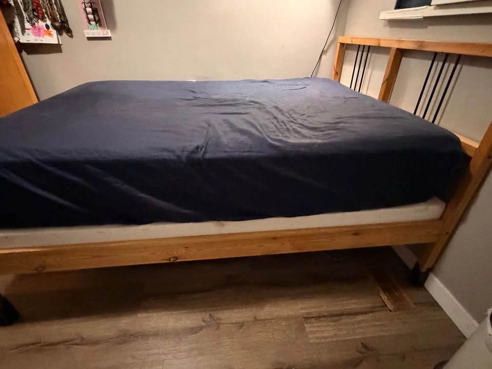 Double/Full Wooden Bed Frame - Ikea - photo 2