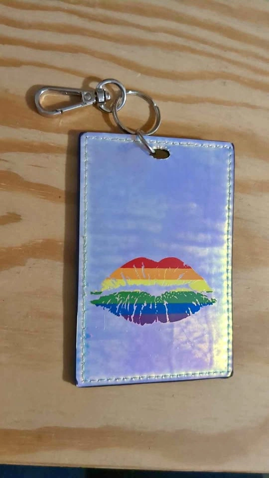 Holographic LGBTQ+ Bag Tag for Luggage