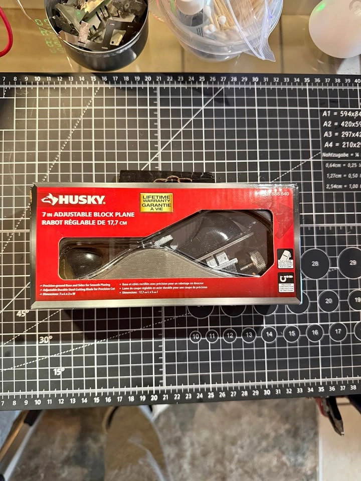 Husky 7-Inch Adjustable Block Plane