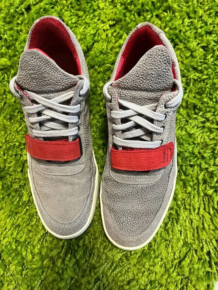Filling Pieces Low Top Stingray Suede Sneakers w/ Red Strap - photo 2