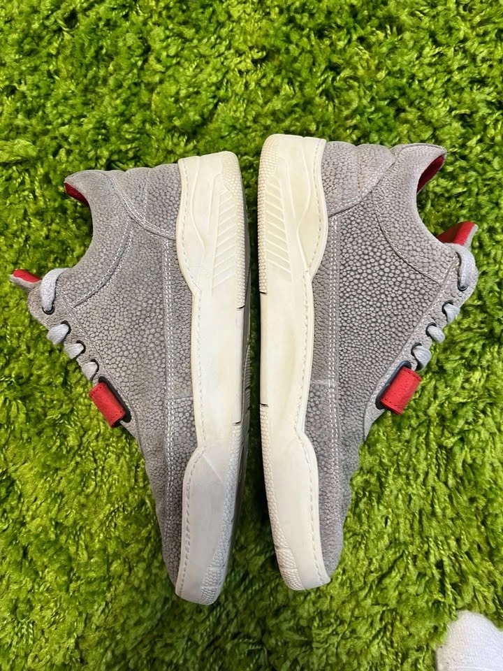 Filling Pieces Low Top Stingray Suede Sneakers w/ Red Strap - photo 3