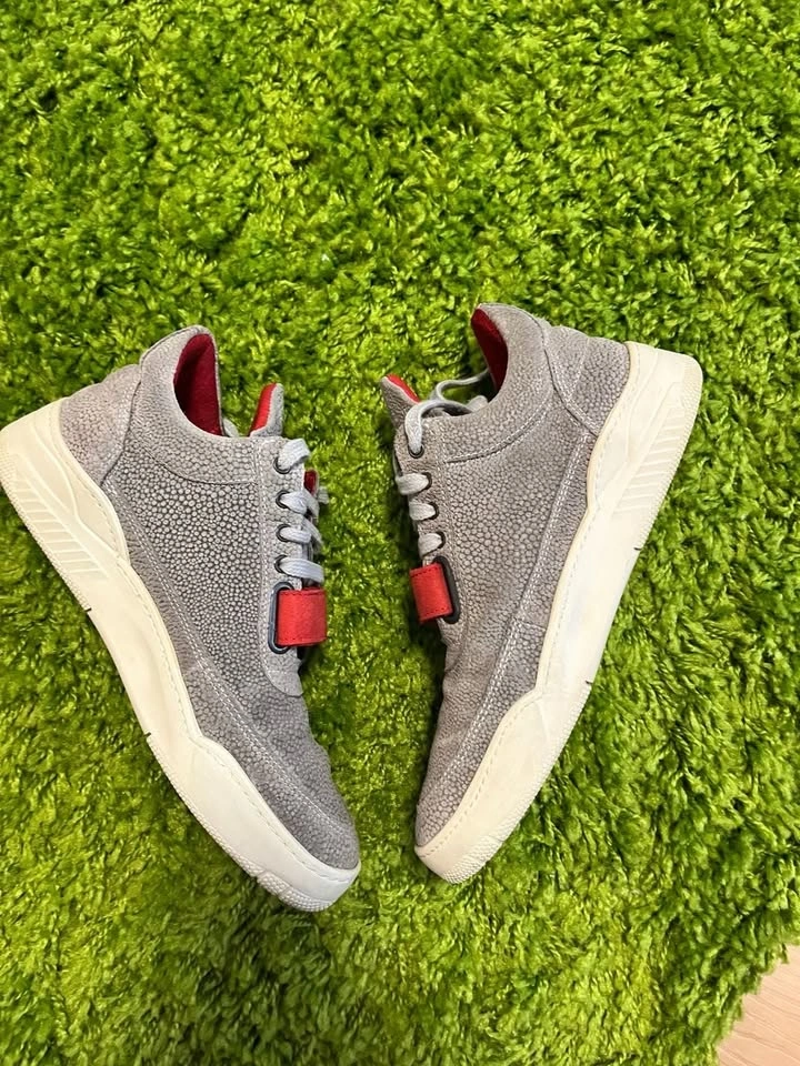 Filling Pieces Low Top Stingray Suede Sneakers w/ Red Strap - photo 5
