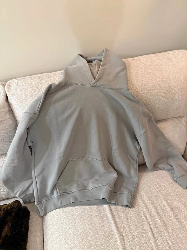 Velour Garments (L) Neutral Grey Hoodie