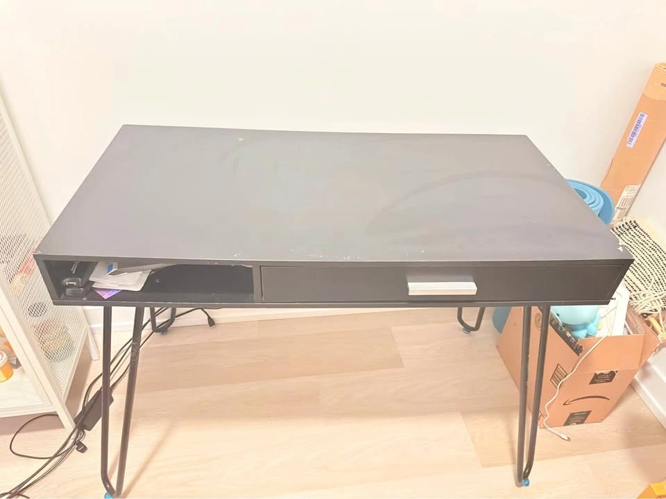 Hairpin Leg Desk with Drawer