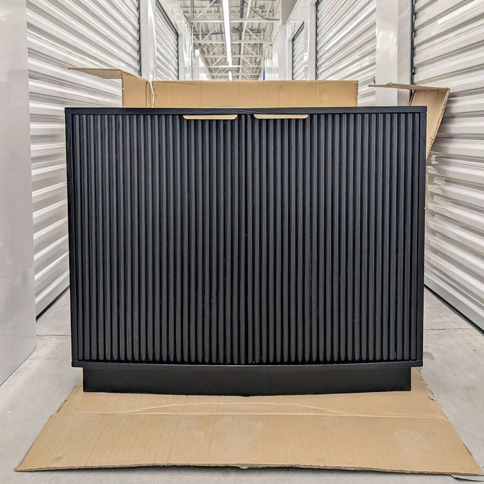 🖤 VAST Modern Black Sideboard Cabinet