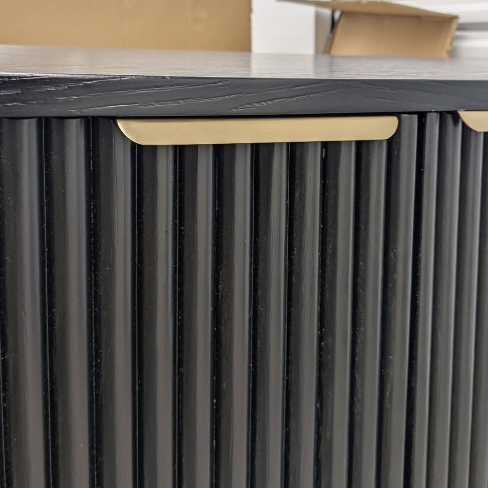 🖤 VAST Modern Black Sideboard Cabinet - photo 2