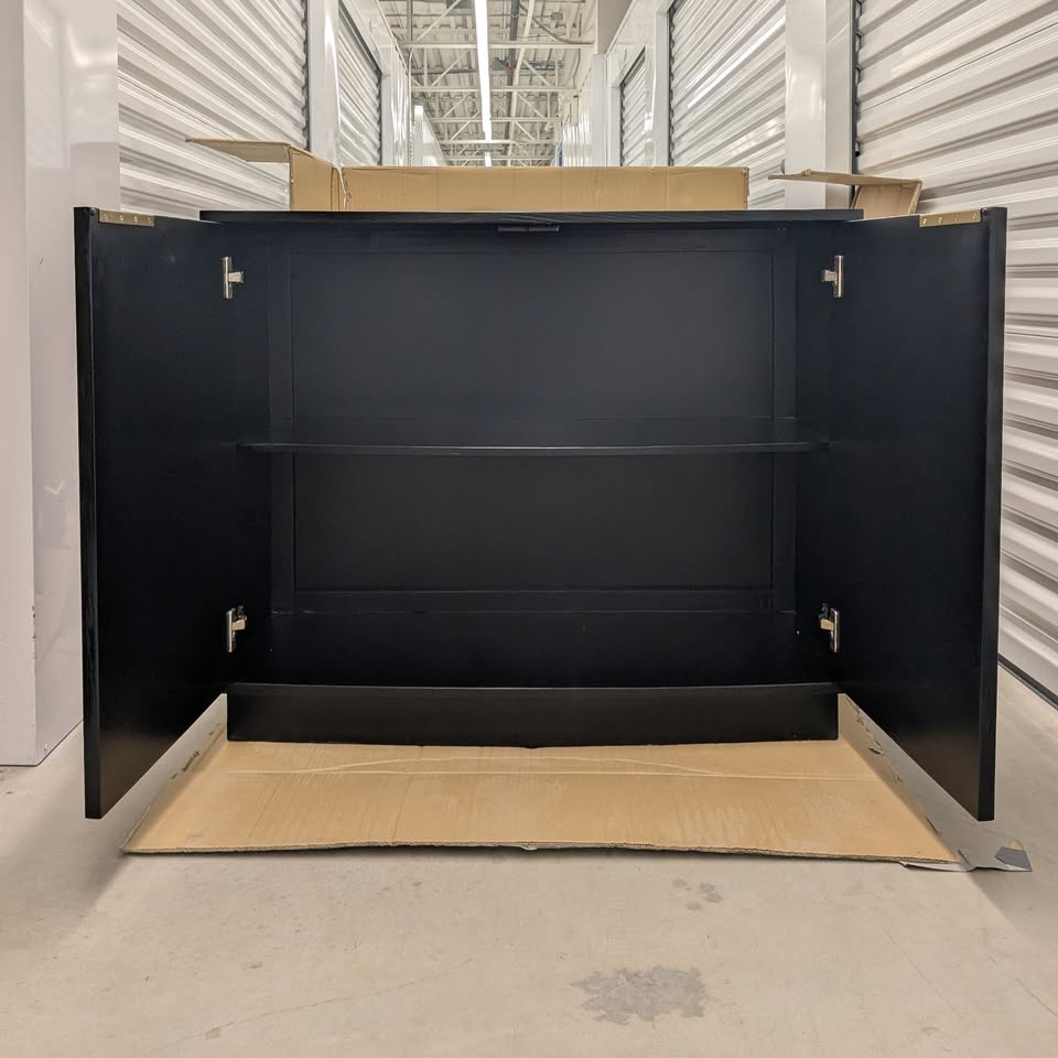 🖤 VAST Modern Black Sideboard Cabinet - photo 4