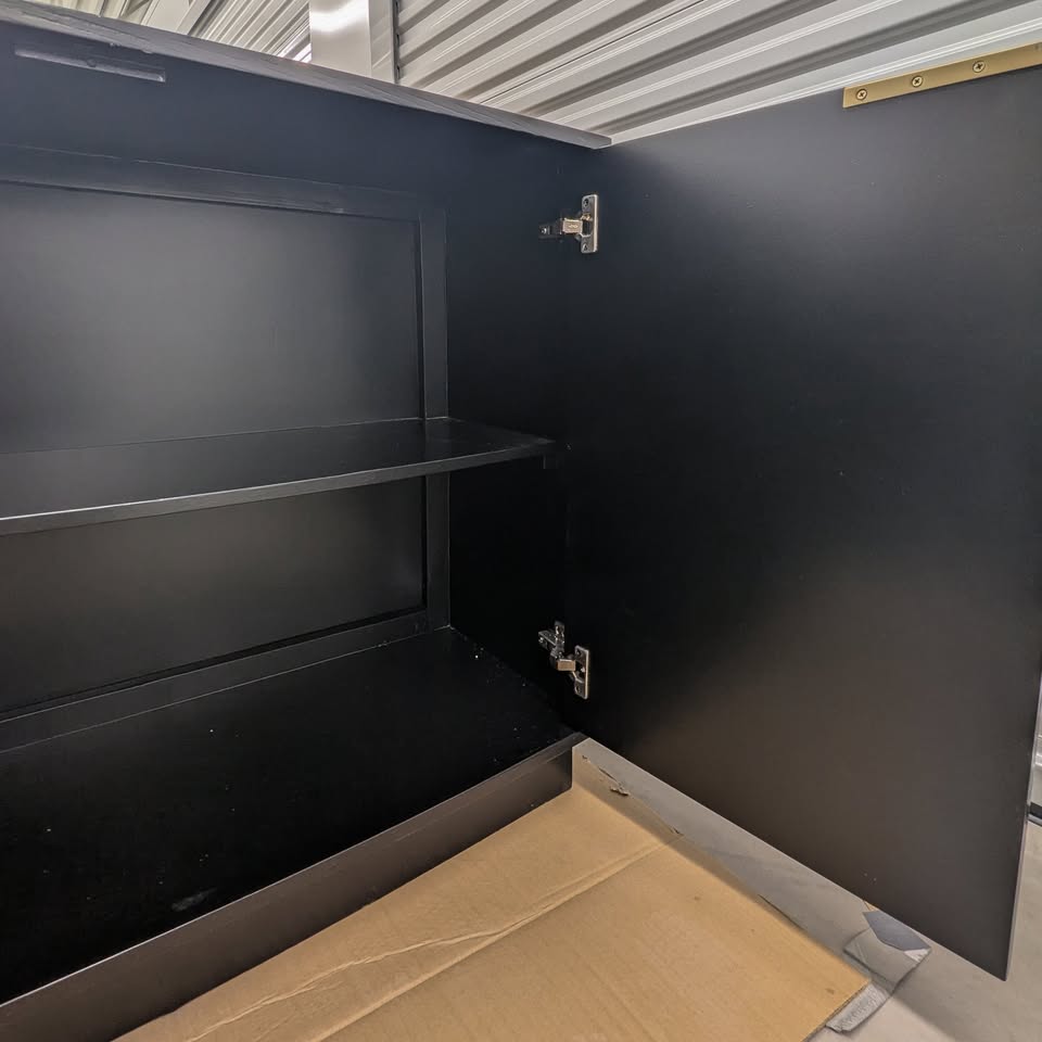 🖤 VAST Modern Black Sideboard Cabinet - photo 5