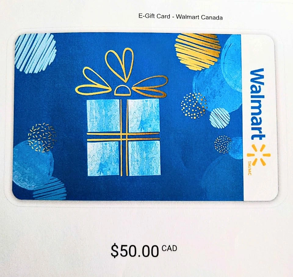 $50 Wal-Mart Canada E-Gift Card for $40